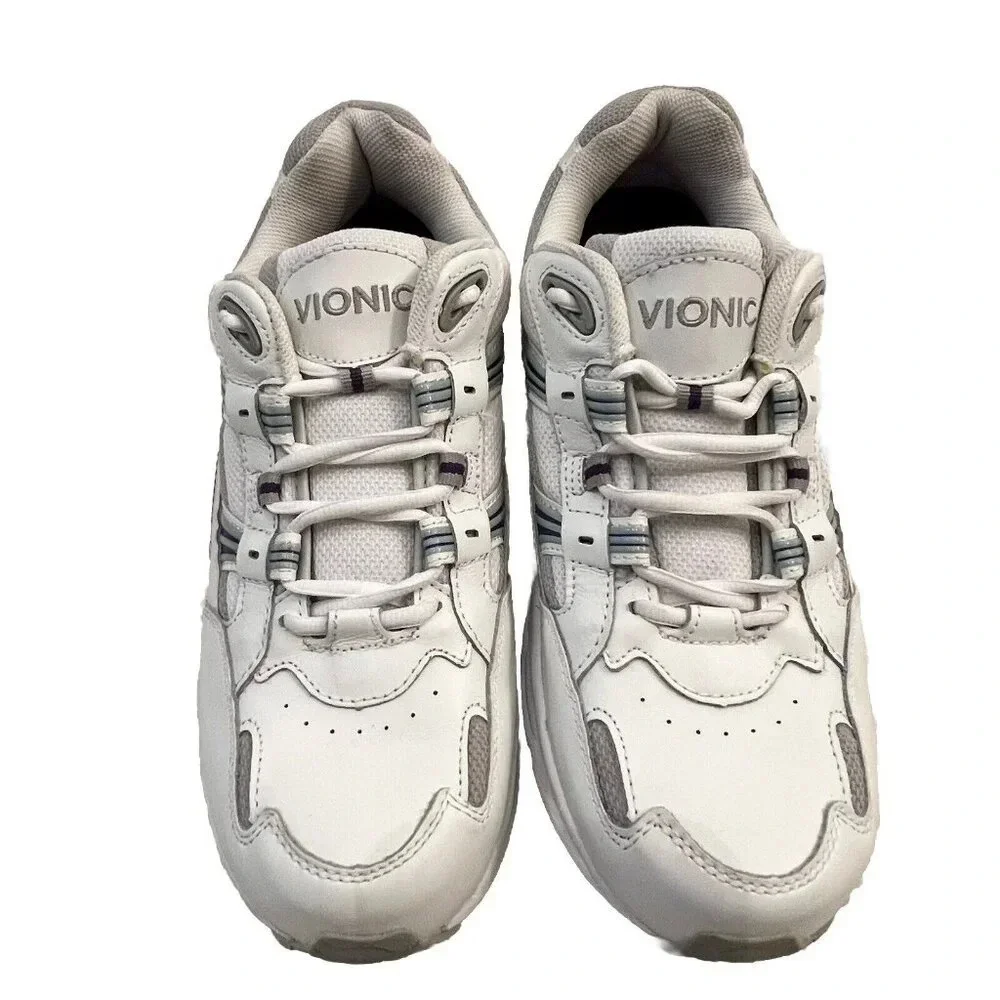 Vionic Women’s Walker Sneakers Size 11 Wide Athletic Orthotic White Purple